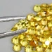 Натуральный желтый Сапфир круг 2.2мм 0.06ct