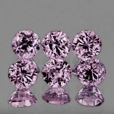 Натуральная фиолетовая Шпинель круг 3мм 0.13ct