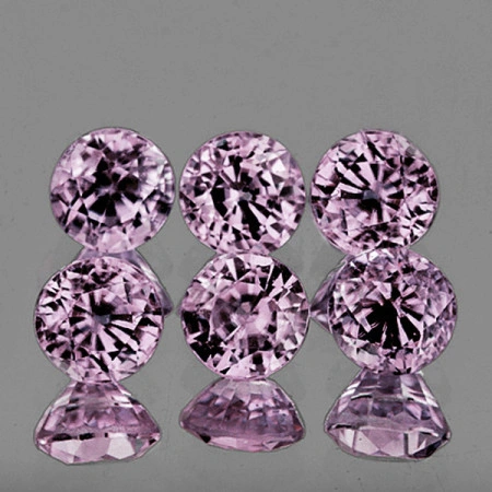 Натуральная фиолетовая Шпинель круг 3мм 0.13ct