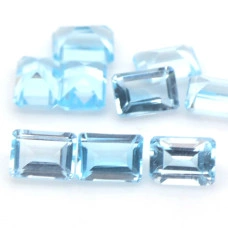 Натуральный голубой Топаз октагон 7.1х5.1мм 1.31ct
