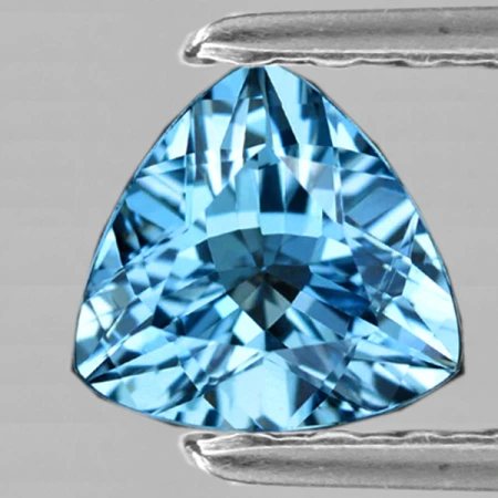 Натуральний блакитний Топаз трильйон 10.1х10.1мм 3.76ct