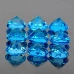 Натуральний блакитний свис Топаз коло 4.5мм 0.45ct