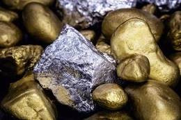 Серебряные и золотые самородки